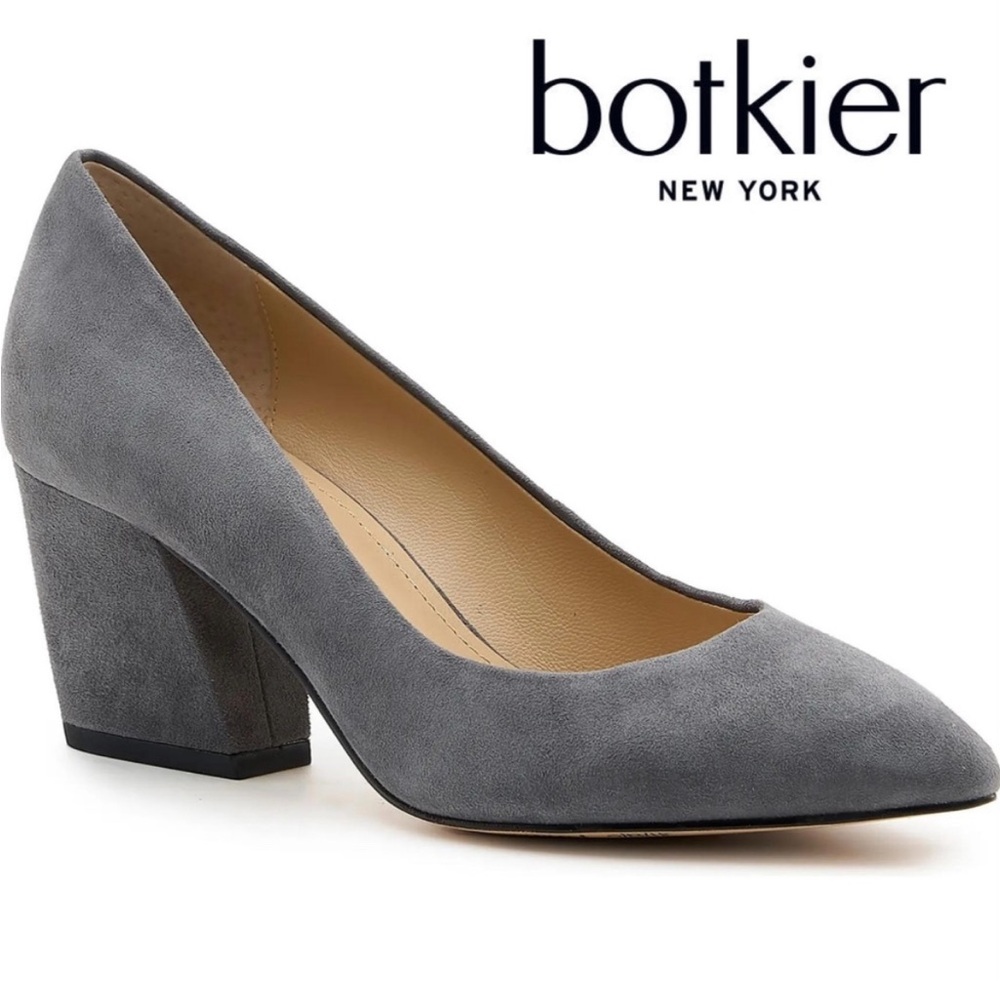 NWOT Botkier Stella gray Suede Pumps Heels Sz 7